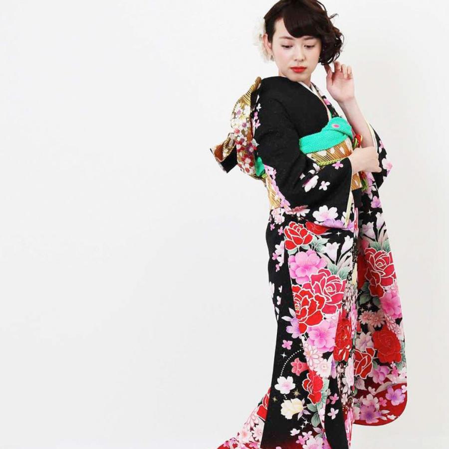 対応身長151cm〜166cm】成人式レンタル振袖フルセット-514 振袖セット