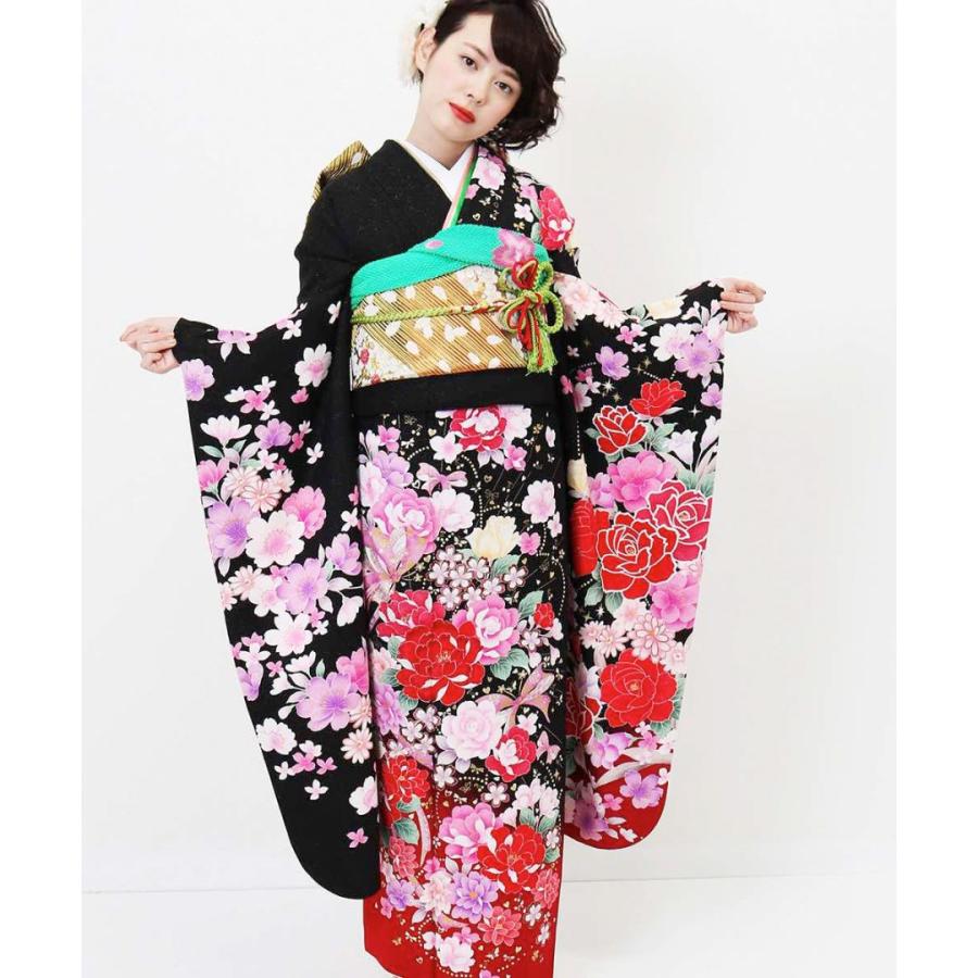 対応身長151cm〜166cm】成人式レンタル振袖フルセット-514 振袖セット