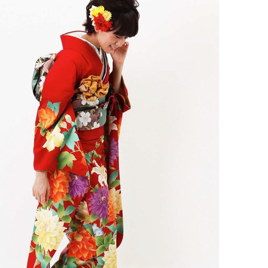 【145~153センチぐらいの方が適応サイズ】振袖フルセット 対応身長152cm〜167cm】成人式レンタル振袖フルセット-659 振袖セット