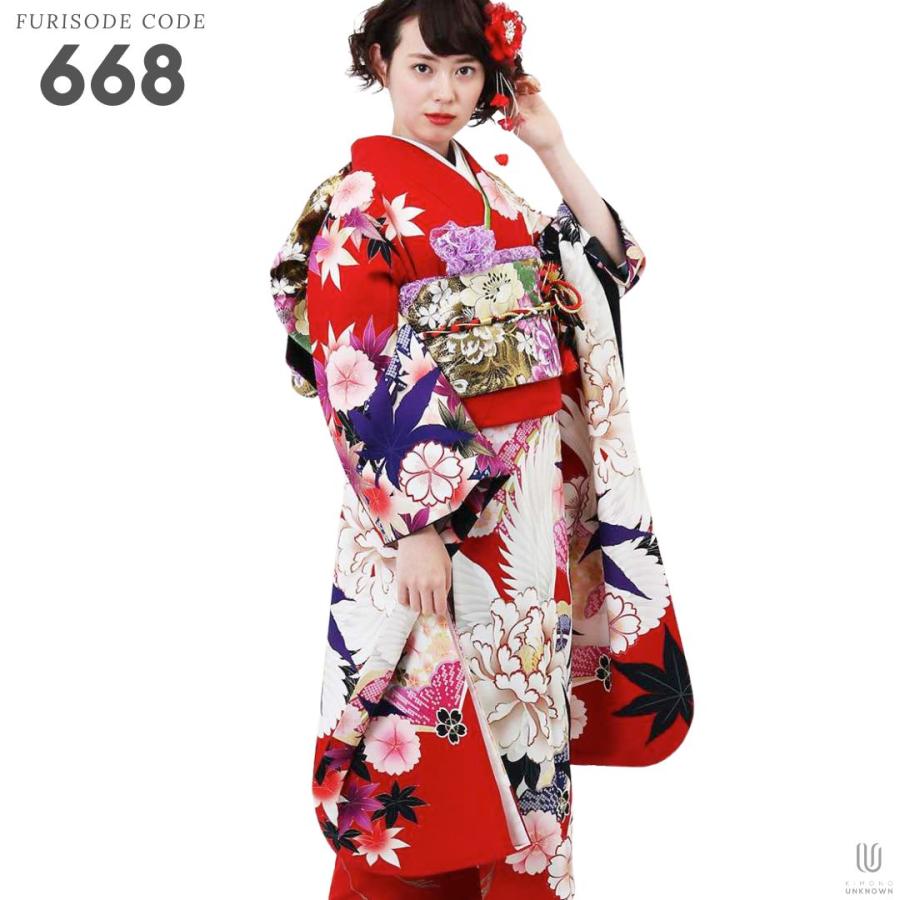 対応身長157-172cm】成人式レンタル振袖フルセット-668 振袖セット