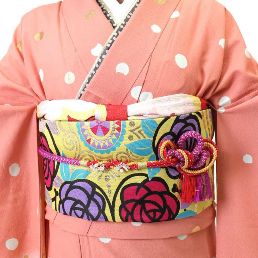 対応身長152-167cm】成人式レンタル振袖フルセット-820 レトロ クール