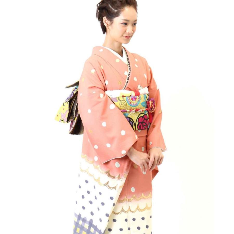 対応身長152-167cm】成人式レンタル振袖フルセット-820 レトロ クール