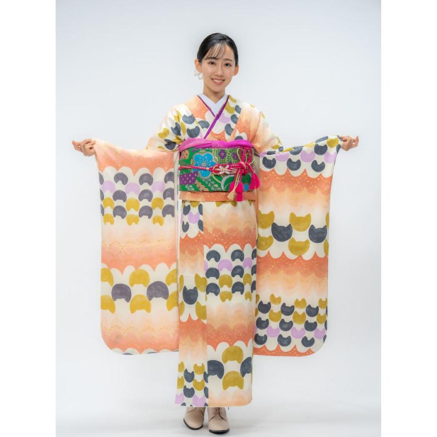 対応身長152-167cm】成人式レンタル振袖フルセット-823 クール系
