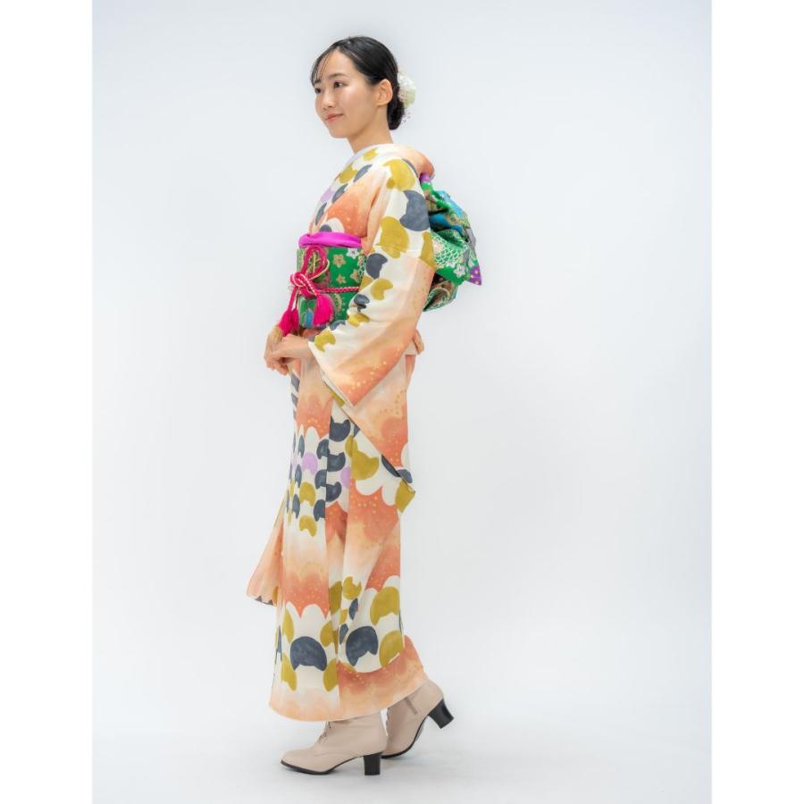 対応身長152-167cm】成人式レンタル振袖フルセット-823 クール系