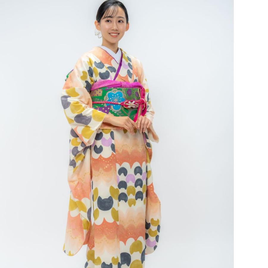 対応身長152-167cm】成人式レンタル振袖フルセット-823 クール系