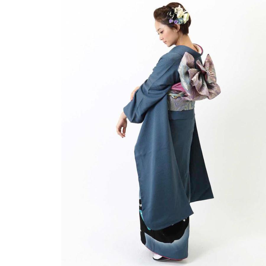 対応身長156-171cm】成人式レンタル振袖フルセット-825 花柄 レトロ