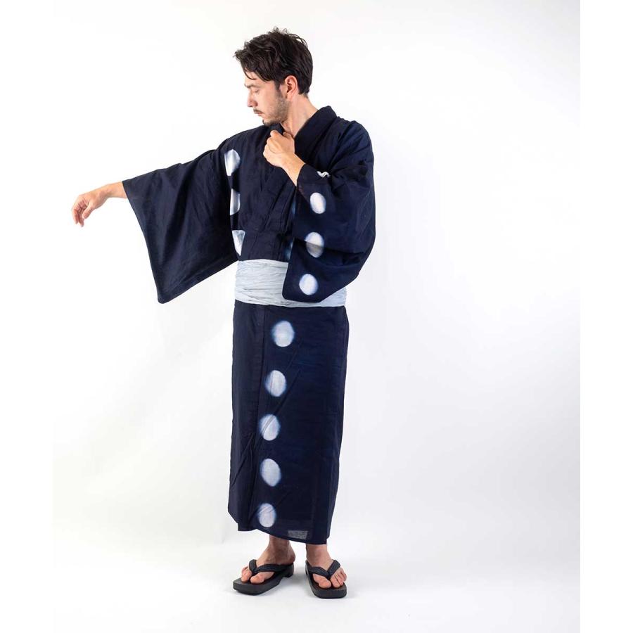 浴衣 メンズ/送料無料/浴衣+帯+下駄+腰紐/優華壇 絵羽絞り浴衣お仕立て
