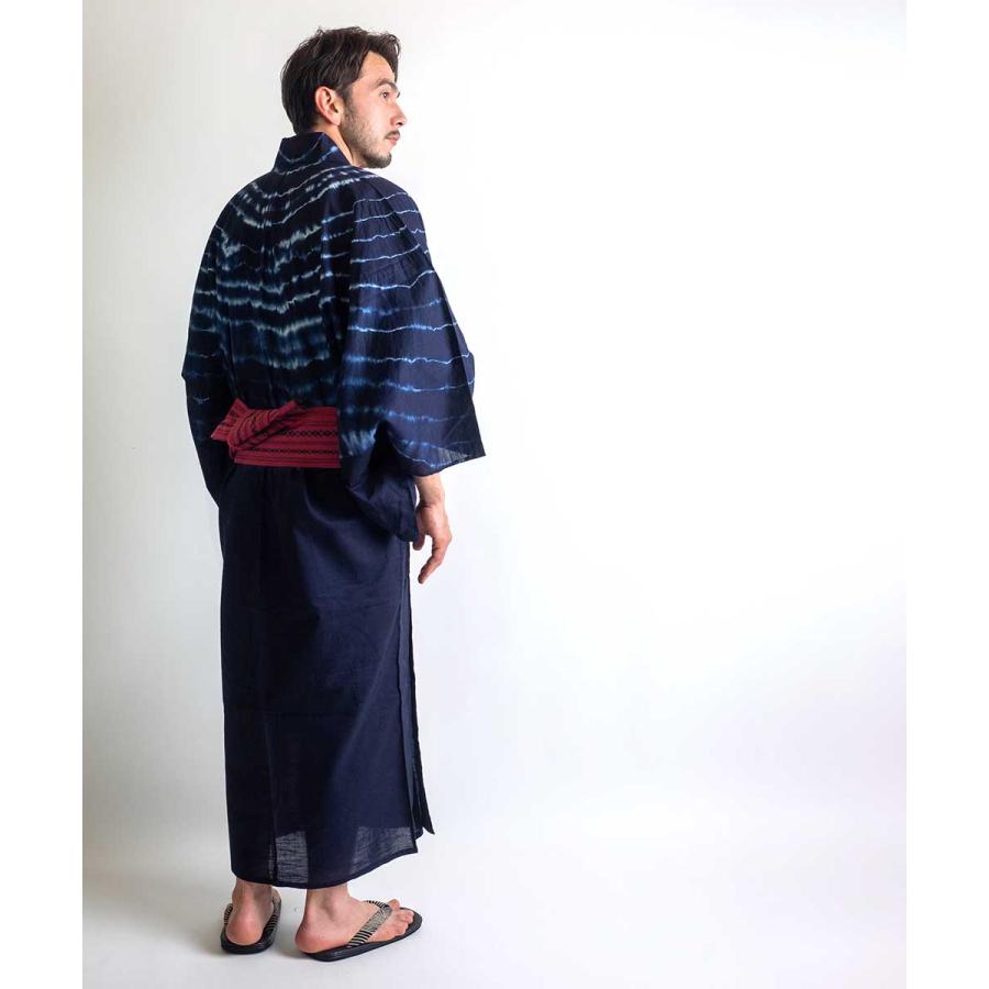 新品 東レ セオα 反物 452 ネイビー ホワイト 浴衣 格子