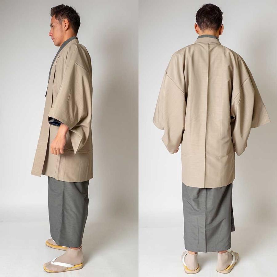 送料無料 レンタル メンズ着物アンサンブル 対応身長175cm 185cm Llサイズ フルセットー着物グレー 羽織ベージュ 往復送料無料 和服 お正月 初詣 Unk Rmka Ka He 2l きもの市場あんのんyahoo 店 通販 Yahoo ショッピング