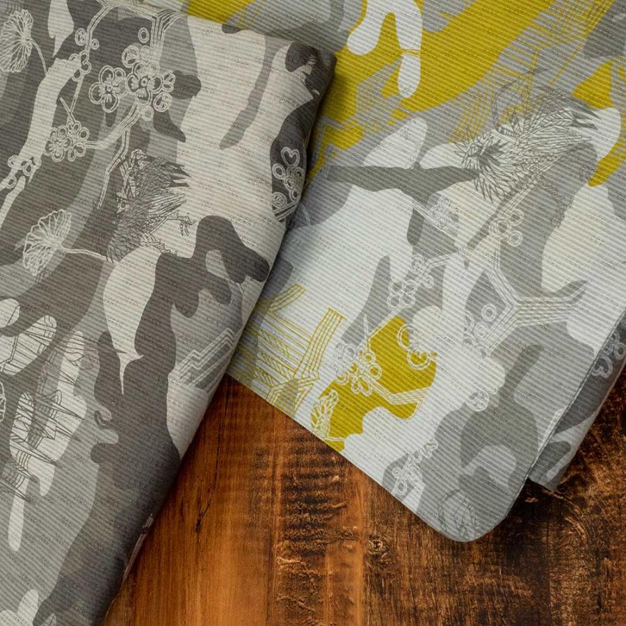 浴衣 メンズ/浴衣+帯+下駄+腰紐/JUNKO KOSHINO・(メンズ)男性用お仕立て上がり浴衣4点セット/高級/綿麻/ブランドゆかた/迷彩/カモフラージュ柄/グレー |  | 06