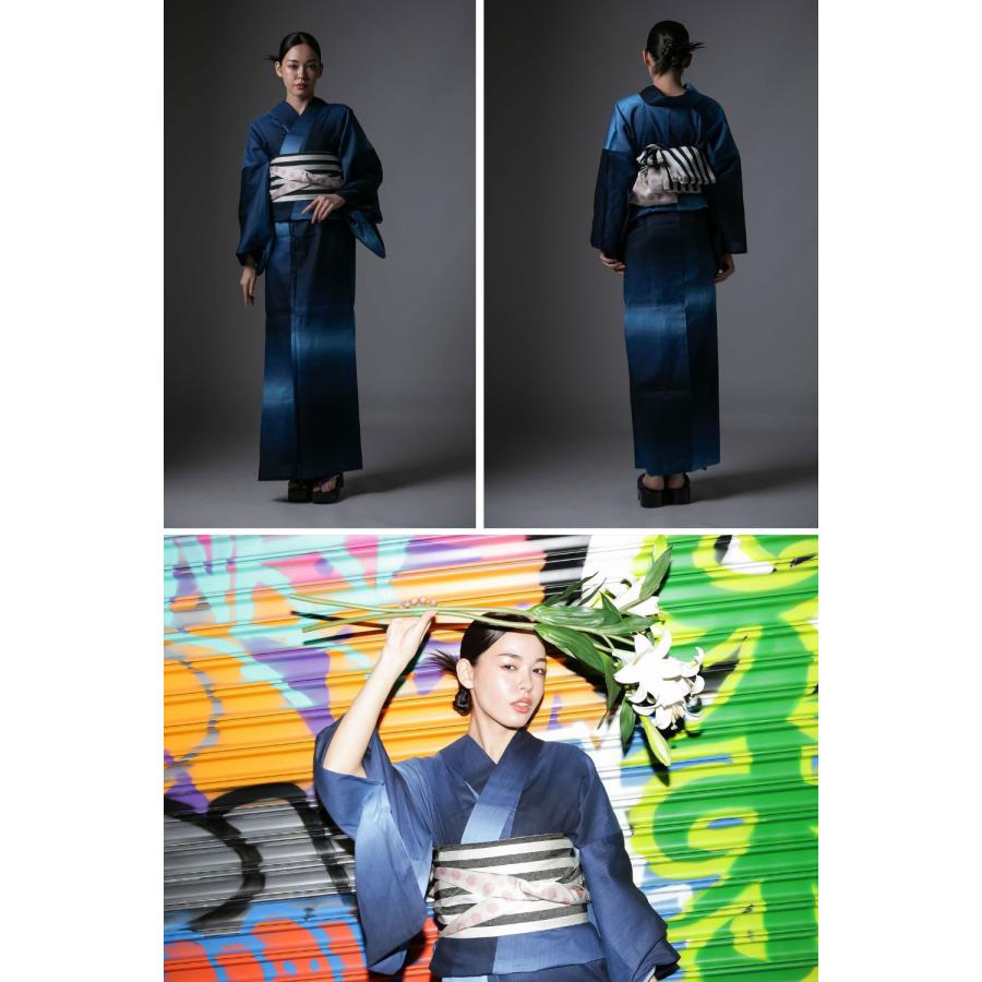 高級お仕立て上がり浴衣単品【Ummm.グラデーションレディース浴衣