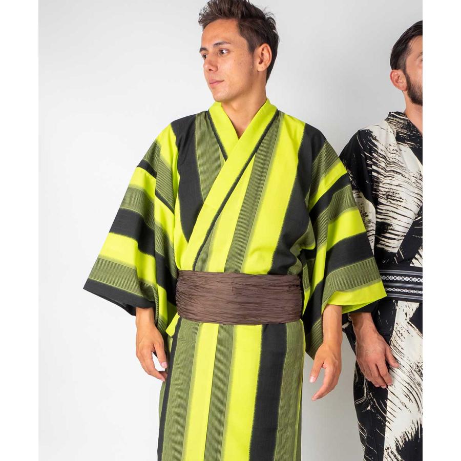 シャンパーニュ・ベルエポック柄・男性用浴衣 シャンパーニュ・ベルエポック柄・男性用浴衣 - メルカリ