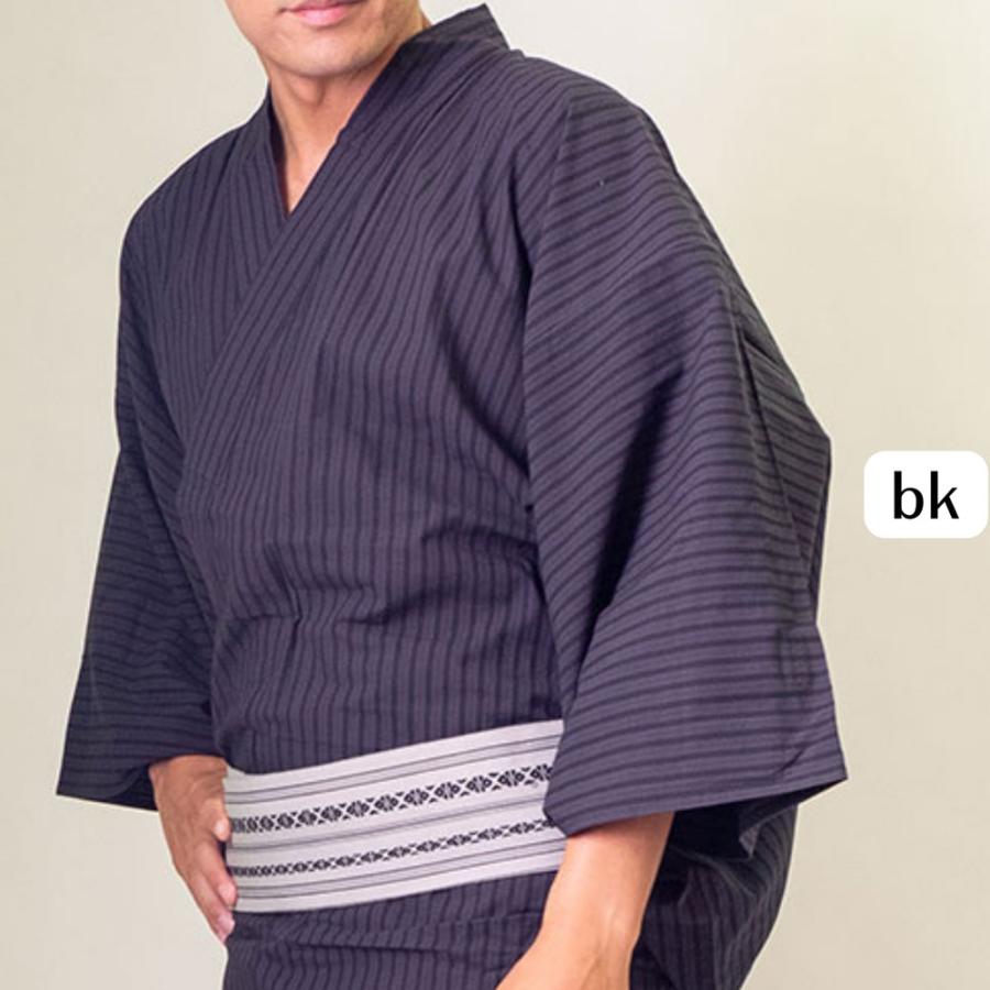 期間限定特別価格 男浴衣セット 【浴衣+帯+下駄+腰紐】【塩縮ドビー織りメンズ浴衣】お仕立て上がりメンズ浴衣4点セット スクエアドット グレー 白系 黒系 |  | 02