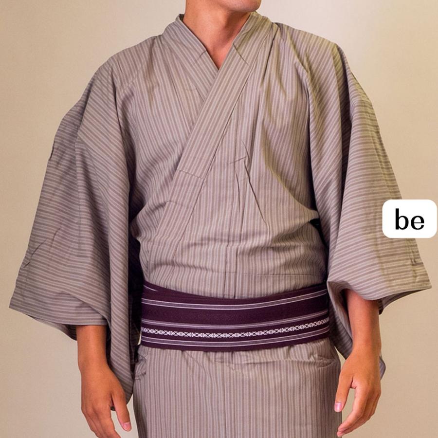 期間限定特別価格 男浴衣セット 【浴衣+帯+下駄+腰紐】【塩縮ドビー織りメンズ浴衣】お仕立て上がりメンズ浴衣4点セット スクエアドット グレー 白系 黒系 |  | 04