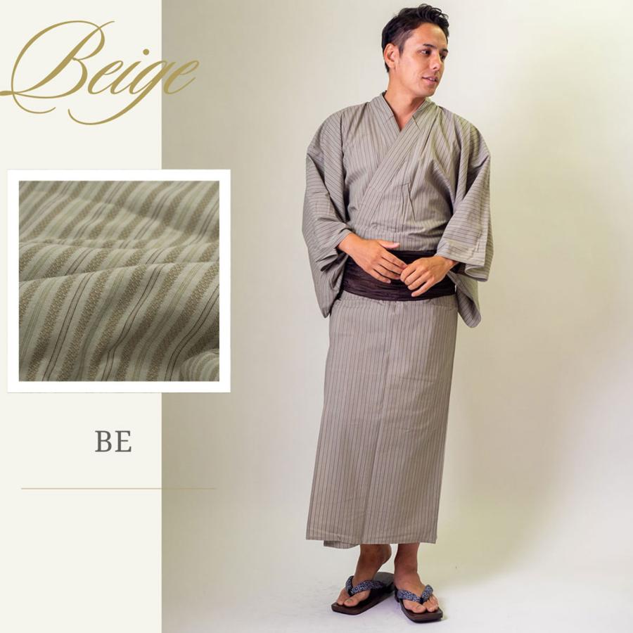 期間限定特別価格 男浴衣セット 【浴衣+帯+下駄+腰紐】【塩縮ドビー織りメンズ浴衣】お仕立て上がりメンズ浴衣4点セット スクエアドット グレー 白系 黒系 |  | 07