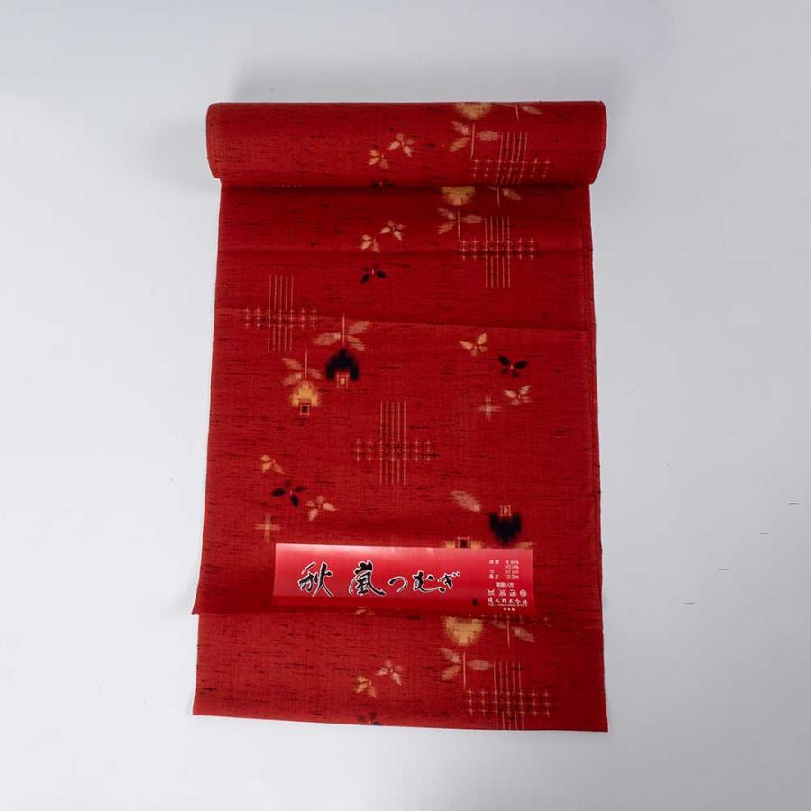 【生地代＋お仕立て代込み価格】ウール着物カジュアル 秋嵐つむぎ unk68017 |  | 03