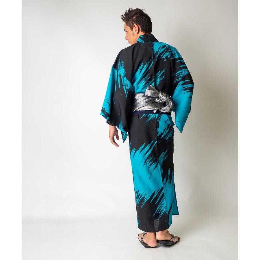 浴衣 メンズ/送料無料/浴衣 +帯+下駄+腰紐/コシノジュンコ男メンズ浴衣