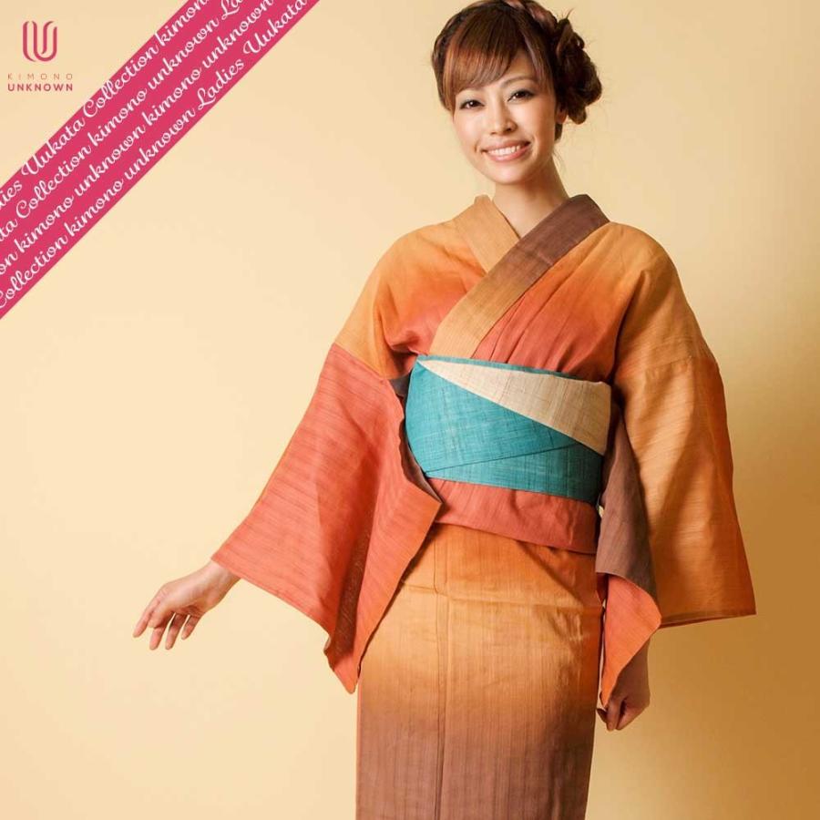 超激安 送料無料 レディース浴衣 追加オプションでフルセットに ブランドゆかた 単品 Ummm グラデーション すぐに着られるお仕立て上がり浴衣 Unk 黄系 人気ブランドを Homeofmalones Com