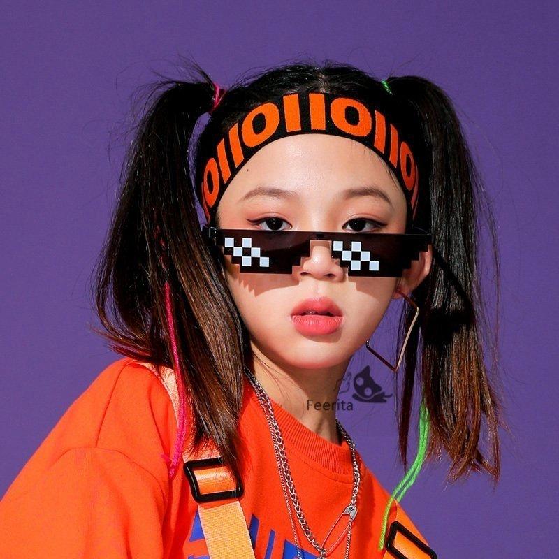 値頃 キッズ ダンス 髪型 リストバンド ダンス衣装 ヘアバンド 小物 ヒップホップ グラデーション ファッション 青 黒 白 ヘア アクセサリー Www Robindevisser Nl