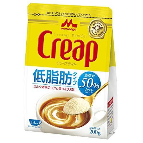 森永 クリープライト 袋 200g コーヒーミルク 粉末 クリーム ×4袋
