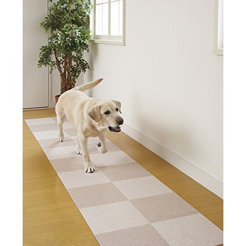 おくだけ吸着 ペット用撥水タイルマット 100枚入 ベージュ&ライトベージュセット 100枚入 ベージュ