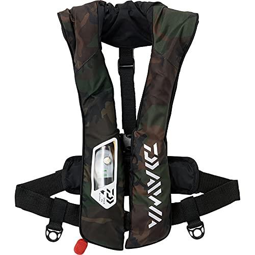 ダイワ(DAIWA) Wライフジャケット(肩掛自動 手動) F DF-2021 ブラックカモ ブラックカモ ダイワ フリー