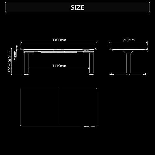 Bauhutte (バウヒュッテ) 電動スーパーゲーミングデスク BHD-1400FAM-BK (脚部) 【寝る、立つ、座る。三大ゲーム姿勢をフ｜unli-mall｜03