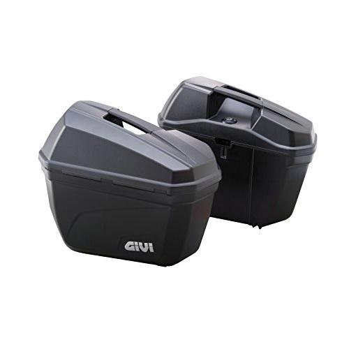 GIVI (ジビ) バイク用 サイドケース 各22L 未塗装ブラック 左右セット 