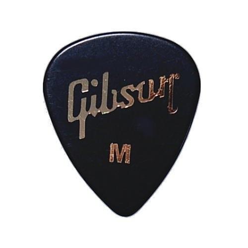 Gibson ピック×10枚 ティアドロップ MEDIUM-BLK  APRGG-74M