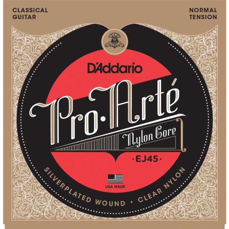 D’Addario ダダリオ クラシックギター弦 プロアルテ Silver/Clear Normal EJ45 【国内正規品】