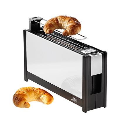 ritter リッター トースター「volcano5」ボルケーノ5 ガラス製断熱素材 9段階焼き加減 メモリー機能付き 自動センタリング機能 スタイリッシュデザイン ドイツ製の画像