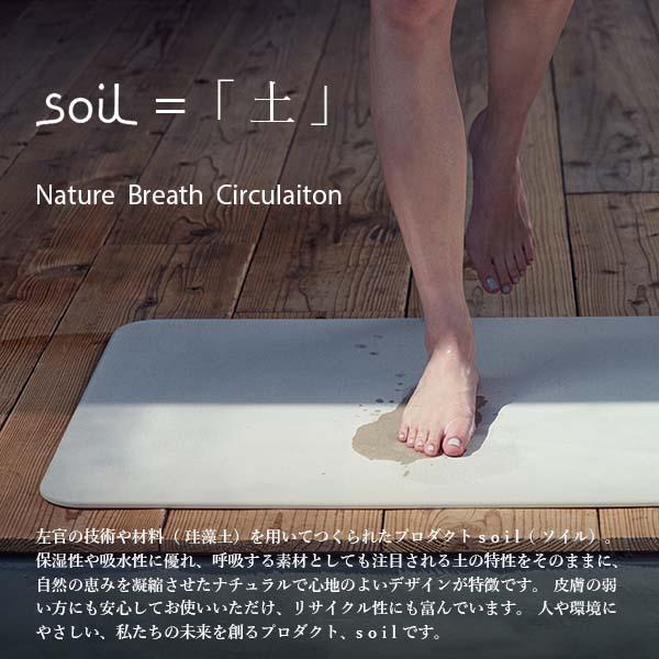 SOIL（ソイル） BATH MAT aqua「バスマット アクア」JIS-B254 足ふき