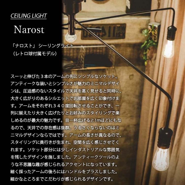 INTERFORM（インターフォルム） Narost ナロスト シーリングライト