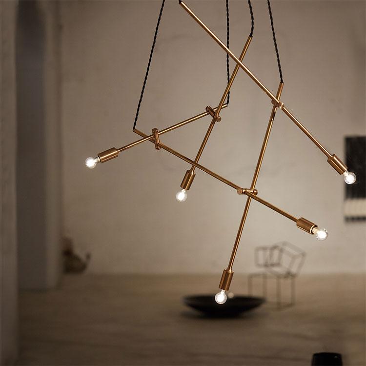 ARTWORKSTUDIO アートワークスタジオ Barcelona-pendant 5 バルセロナペンダント 5(LED球付属) AW-0520E 天井照明 シーリングライト 5灯 真鍮 可変｜unlimit｜04