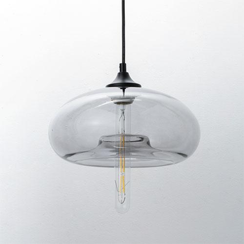 AXCIS アクシス Gray glass pendant shade -Disc- グレーグラス