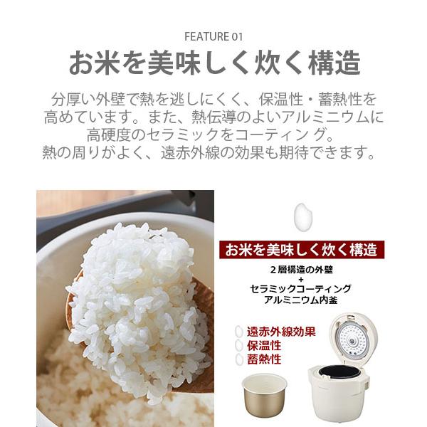 recolte（レコルト） Compact Rice Cooker コンパクトライスクッカー