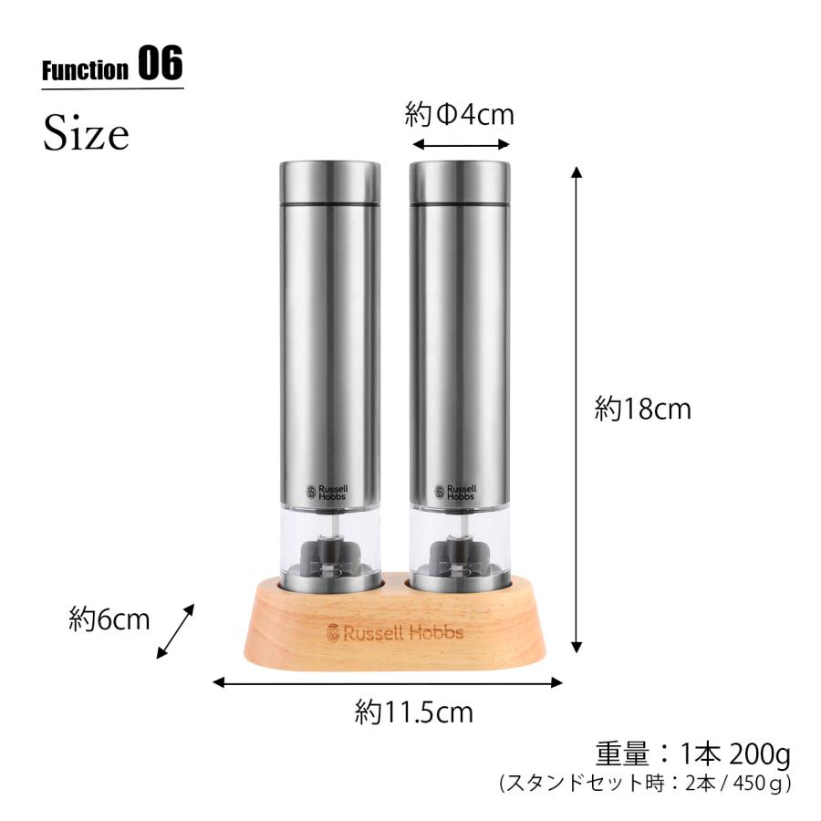 RUSSELL HOBBS（ラッセルホブス） 〔2026年モデル〕 Salt and pepper