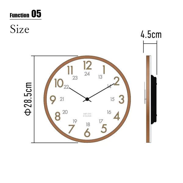 AMPERSAND FACTORY アンパサンドファクトリー AMP-STD-CLOCK CARVING SERIES C040 カービングウォールクロックC040 AMP-C040 スイープムーブメント 掛時計｜unlimit｜08