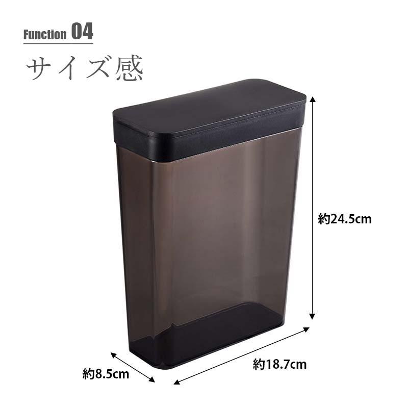 tower タワー(山崎実業) ペットフードストッカー（1.2kg）AIRTIGHT PET FOOD STORAGE 1.2kg ペットフードコンテナ ドライフードストッカー エサ入れ 餌入れ｜unlimit｜08