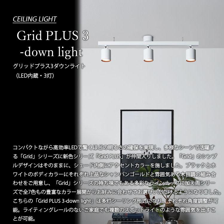 ARTWORKSTUDIO アートワークスタジオ Grid PLUS3-down light グリッドプラス3ダウンライト (LED球付属) AW-0613E シーリングライト シーリングランプ｜unlimit｜06