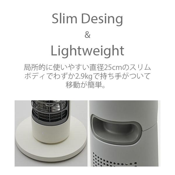 cado SOL-001S ホワイト 電気ヒーター SOL 001 – cado