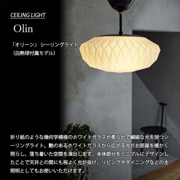 INTERFORM（インターフォルム） Olin オリーン シーリングライト (白熱