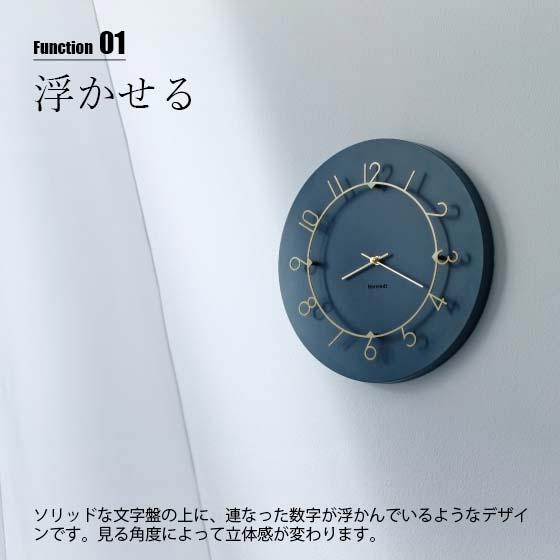 INTERFORM（インターフォルム） Luu ルウ 掛時計 CL-4317 音がしない