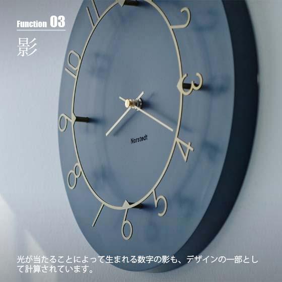 掛時計 CL-4317NV ネイビー ゴールド スイープムーブメント 時計 INTERFORM（インターフォルム） 壁掛け時計 INTERFORM Luu ルウ