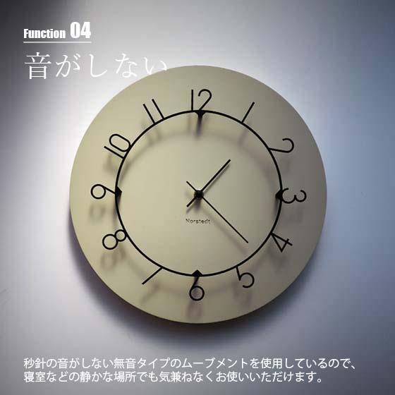 INTERFORM（インターフォルム） Luu ルウ 掛時計 CL-4317 音がしない