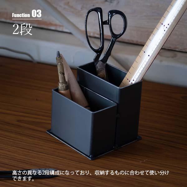 〔受注生産:納期目安1週間程度〕 SIKAKU シカク TOOL STAND 1002 ツールスタンド1002 20303 / ペンスタンド ペン立て 工具スタンド 工具立て クロカワ鉄｜unlimit｜05