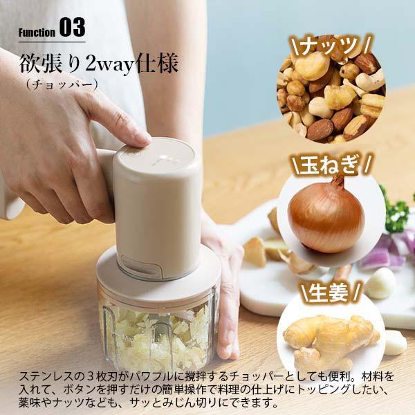 recolte レコルト Cordless Whip&chopper コードレス ホイップ recolte レコルト Cordless Whip&chopper コードレス ホイップ