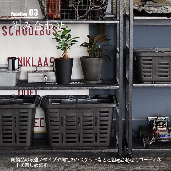POST GENERAL ポストジェネラル LIGHT-WEIGHT IRON MESH SHELF 5TIERED ライトウェイトアイアンメッシュシェルフ (5段) 982450020 スチール棚 スチールラックの画像