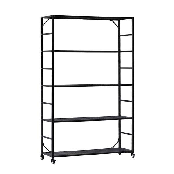 POST GENERAL ポストジェネラル LIGHT-WEIGHT IRON MESH SHELF 5TIERED ライトウェイトアイアンメッシュシェルフ (5段) 982450020 スチール棚 スチールラックの画像