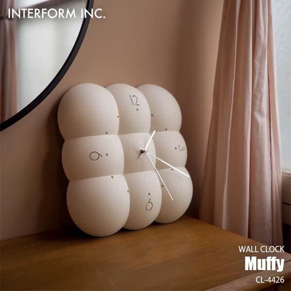INTERFORM（インターフォルム） Muffy ムフィ 掛時計 CL-4426 掛け時計